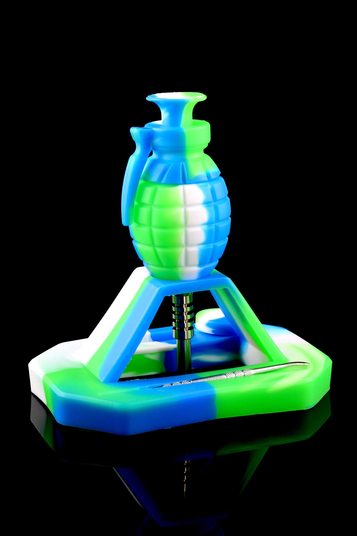 Silicone Grenade Dab Straw Kit “Pin Puller” – 6½″