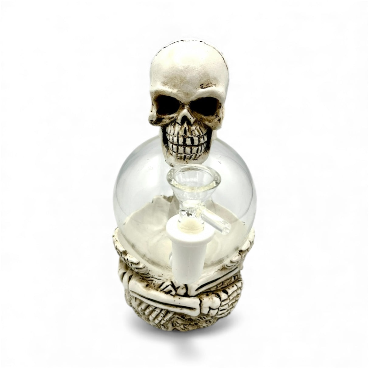 Skull Globe Head Glass Bong