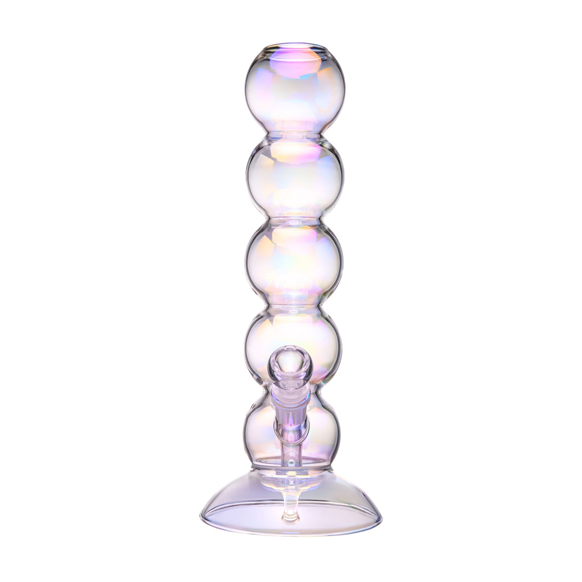 BigFun! borosilicate glass bubble bong in iridescent colors