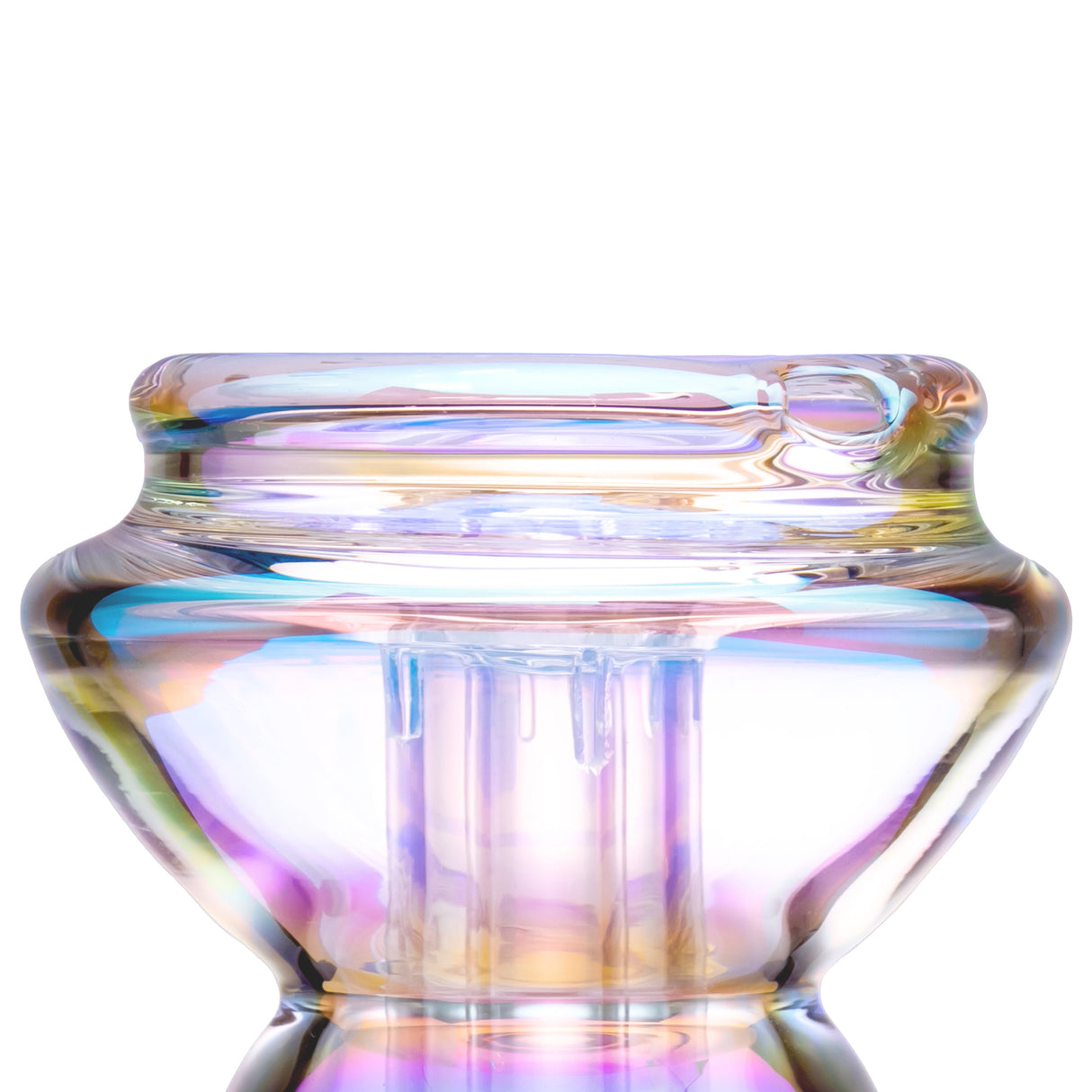 BigFun! Bubble Peak Top electroplated glass attachment, angled view