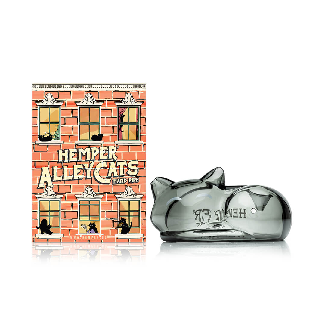 Hemper Alleycats glass pipe full view