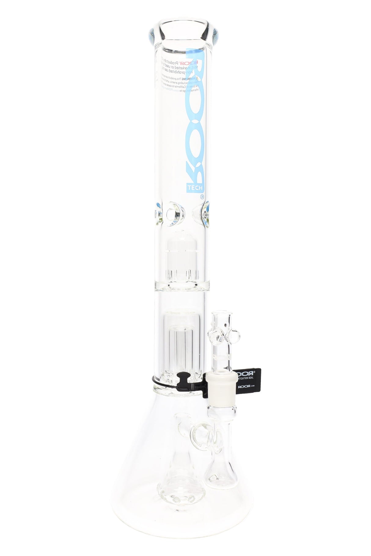 ROOR 18" Tech Stemless Beaker Bong β Multi Percs β 5mm