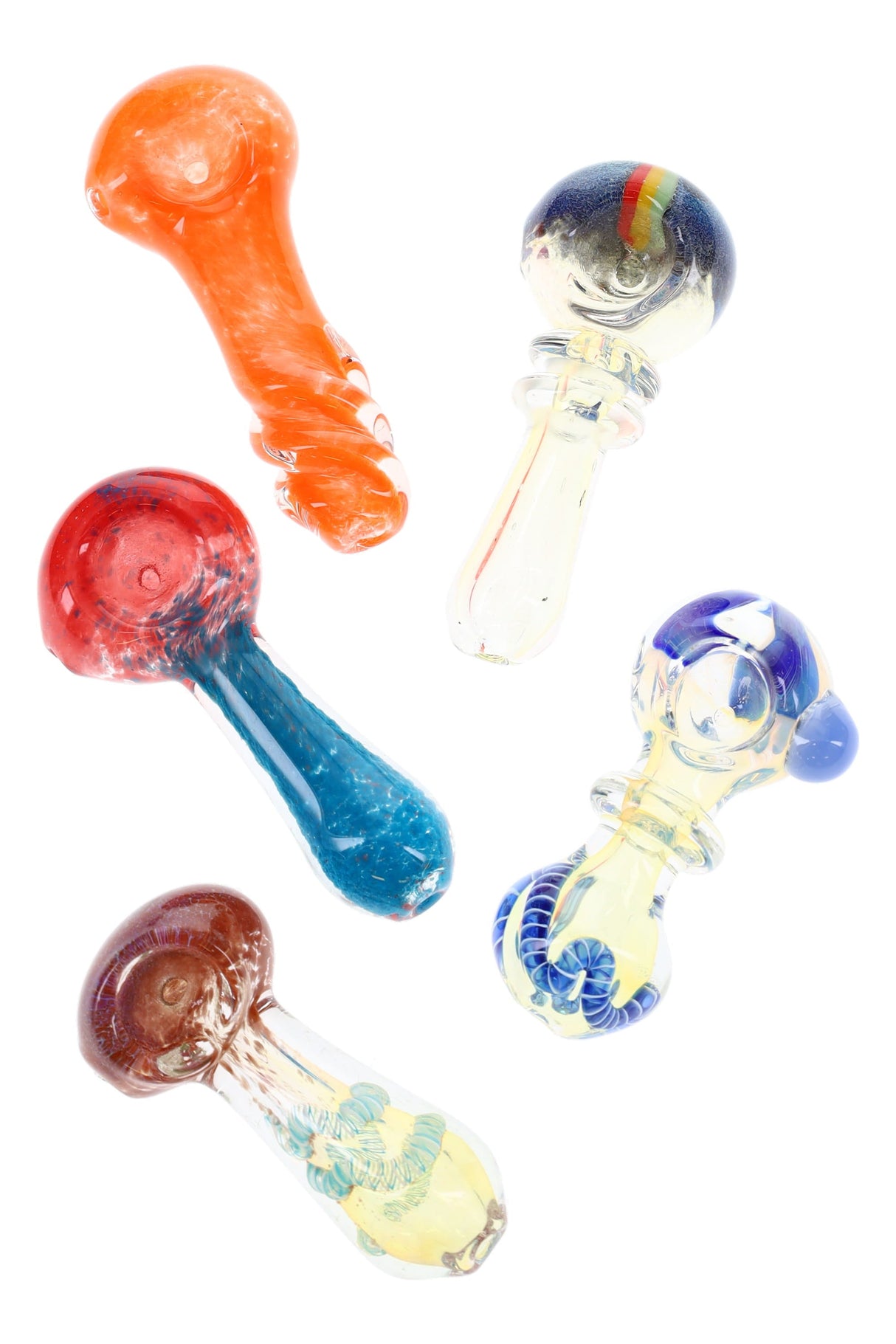 Colorful Glass Pipe - 3.5" - Assorted Colors