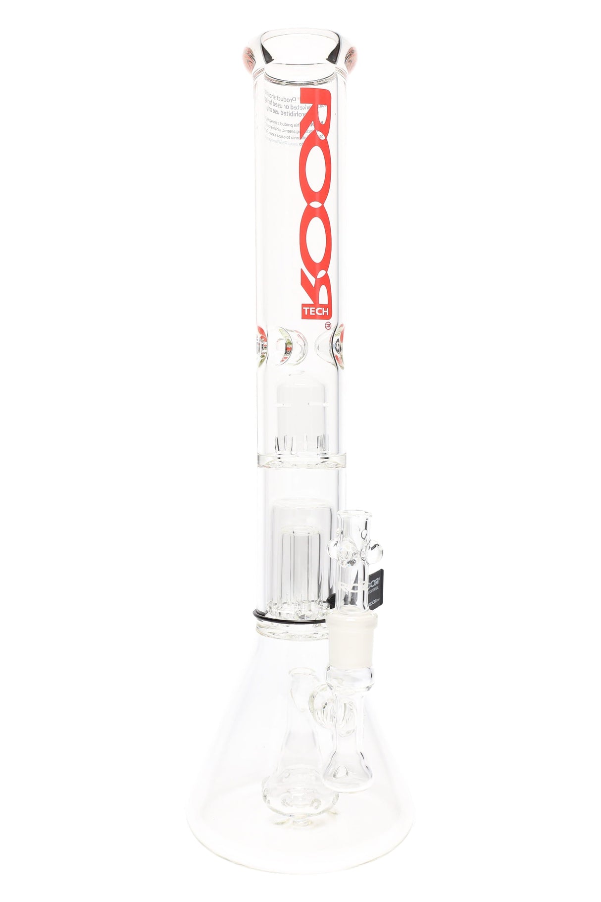 ROOR 18" Tech Stemless Beaker Bong β Multi Percs β 5mm