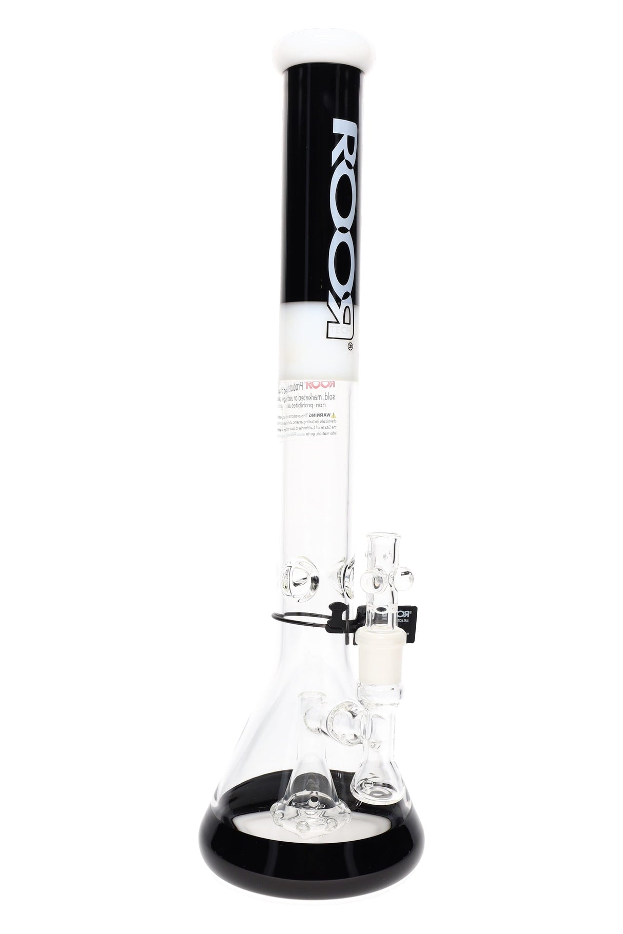 ROOR Tech 18″ Multicolor Beaker Bong with Showerhead Perc – 5mm Glass