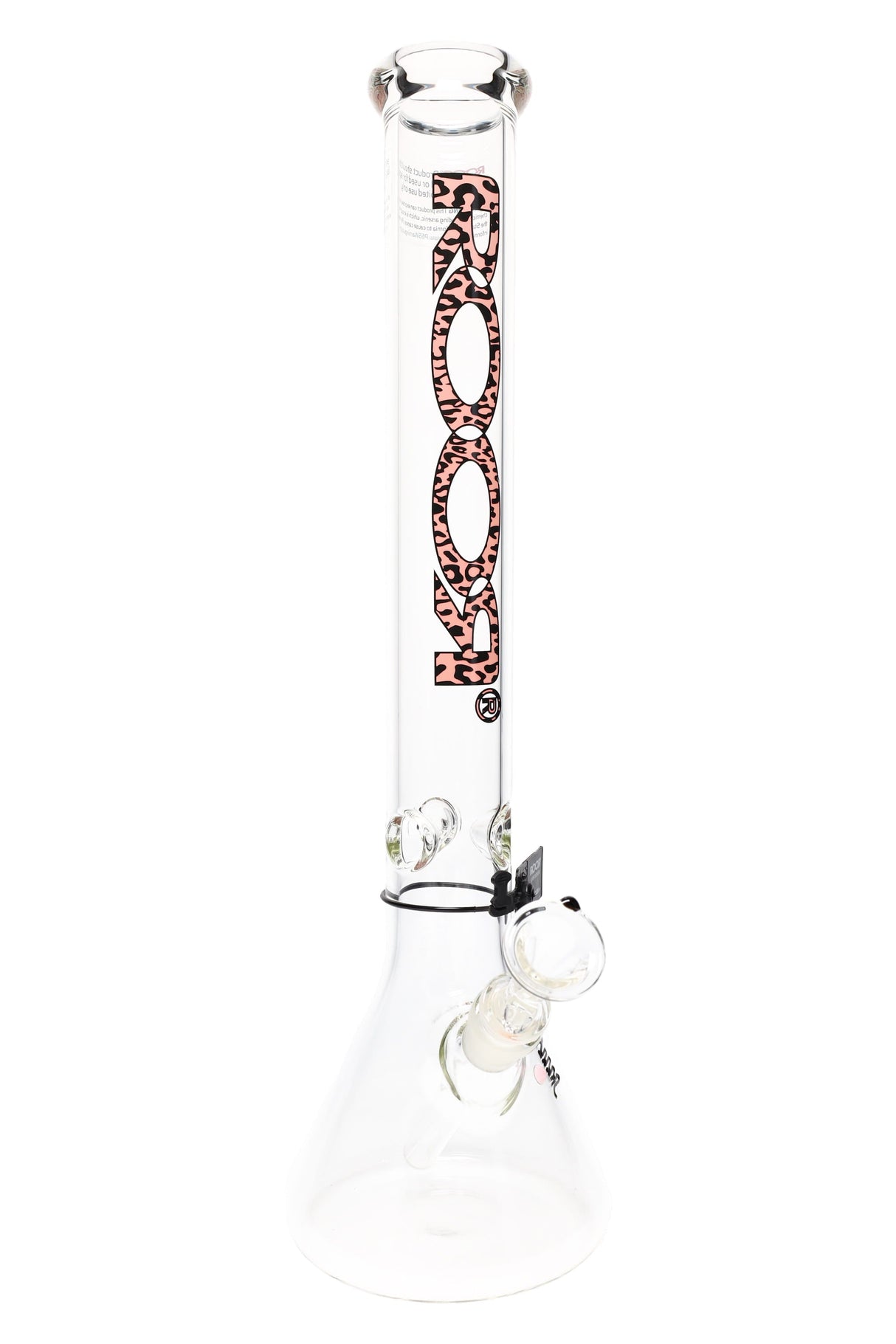 ROOR 18" 5mm Beaker Bong with Ice Pinch – Glass-on-Glass Heavyweight