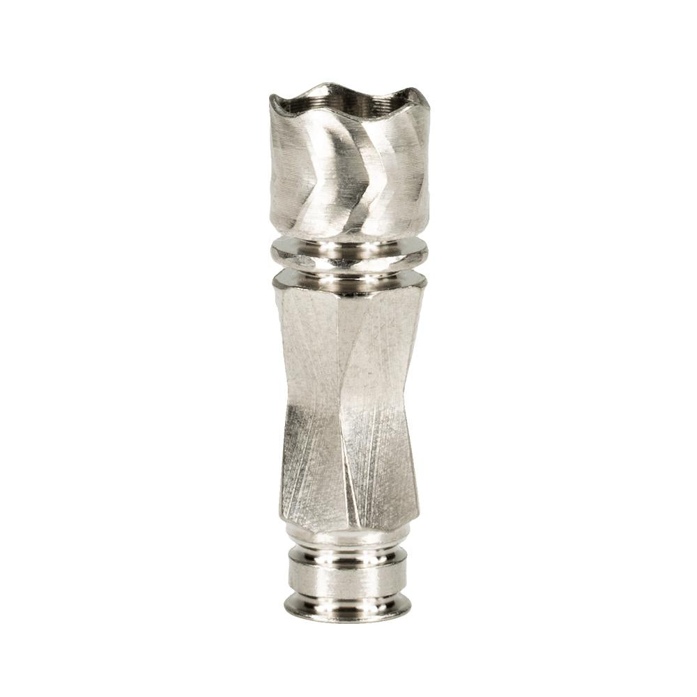 DynaVap The B vaporizer in Black, angled view showing the Silicone Stem and 10mm tapered mouthpiece end.