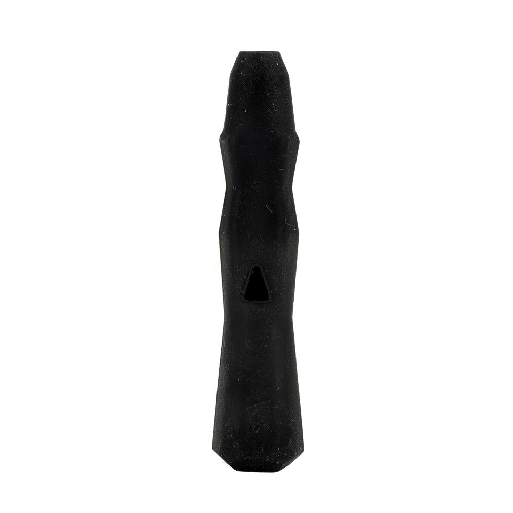 DynaVap The B vaporizer in Black, detail view of the Captive Cap surface and anti roll body design.