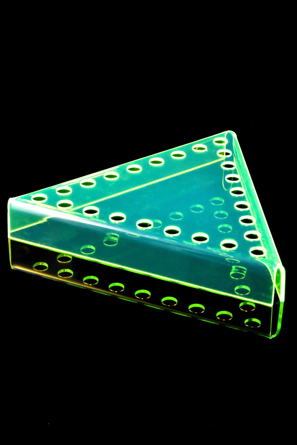 Triangular Acrylic Bowl Display – 24-Slot, 14 mm