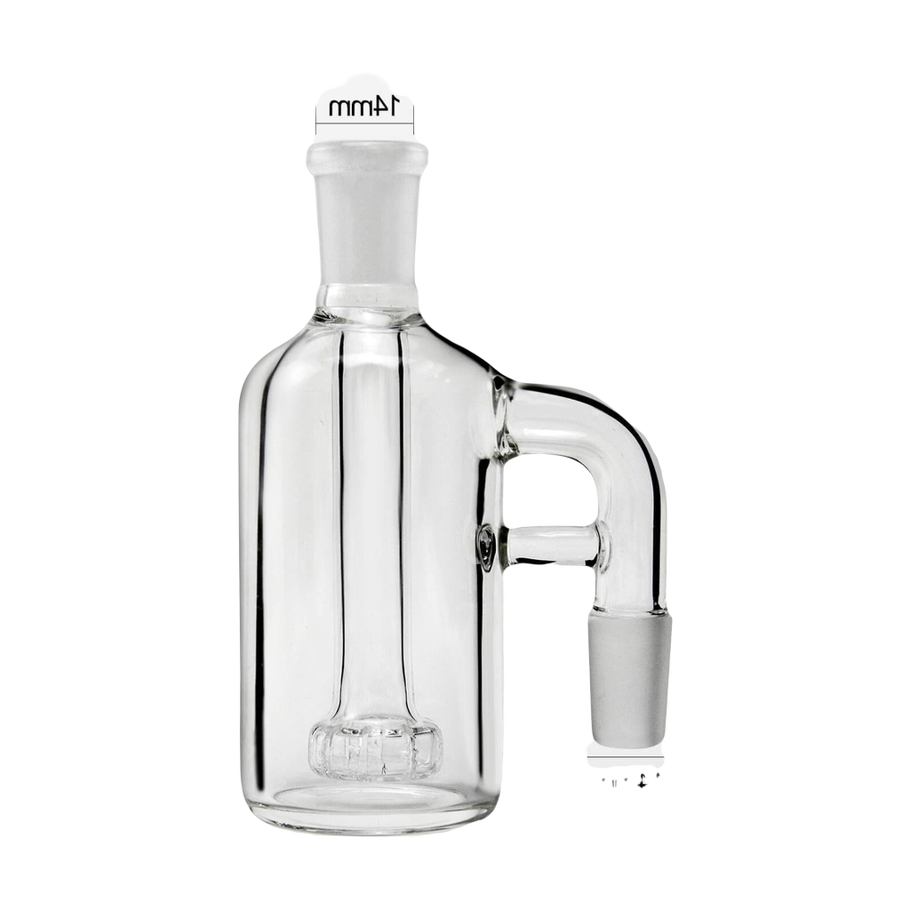 PILOT DIARY Ash Catcher 14mm 90 Degree, Clear Glass, Front View on White Background