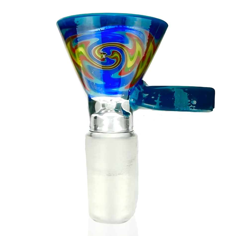 AFM Lucky Goat Rasta Vortex Glass Bowl with 14mm Female Joint and Colorful Design