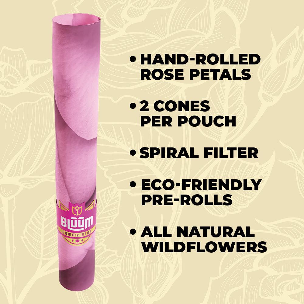 Bluum Wild Flower Cones - Pink Rose - Gummy Bear - 2pk - 2ct