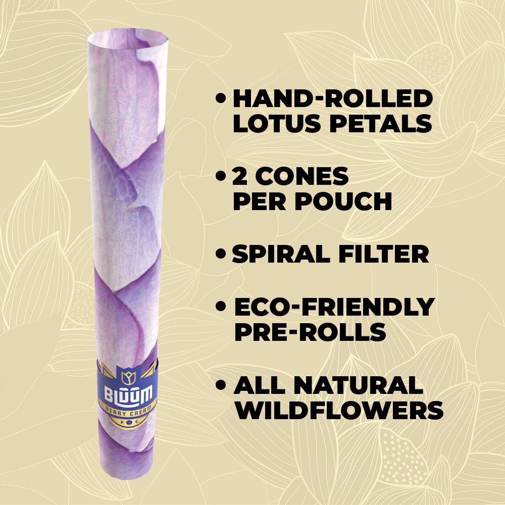 Bluum Wild Flower Cones - Blue Lotus - Berry Cream - 2pk - 3ct