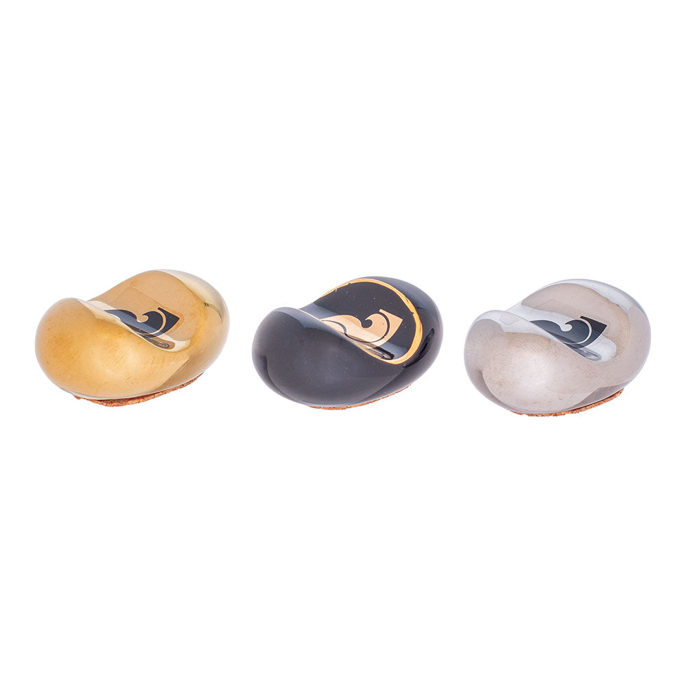 Lucienne Ceramic Cigar Rests 12PC Display in Assorted Colors, Front View