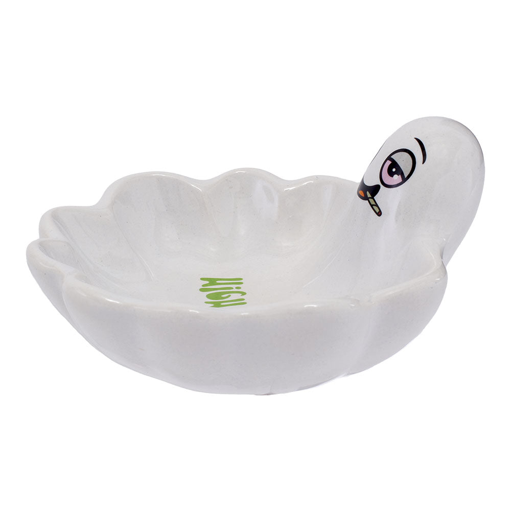 Fujima Ghosty Ceramic Ashtray for Rolling Accessories - Dimensions 5.5"x5"