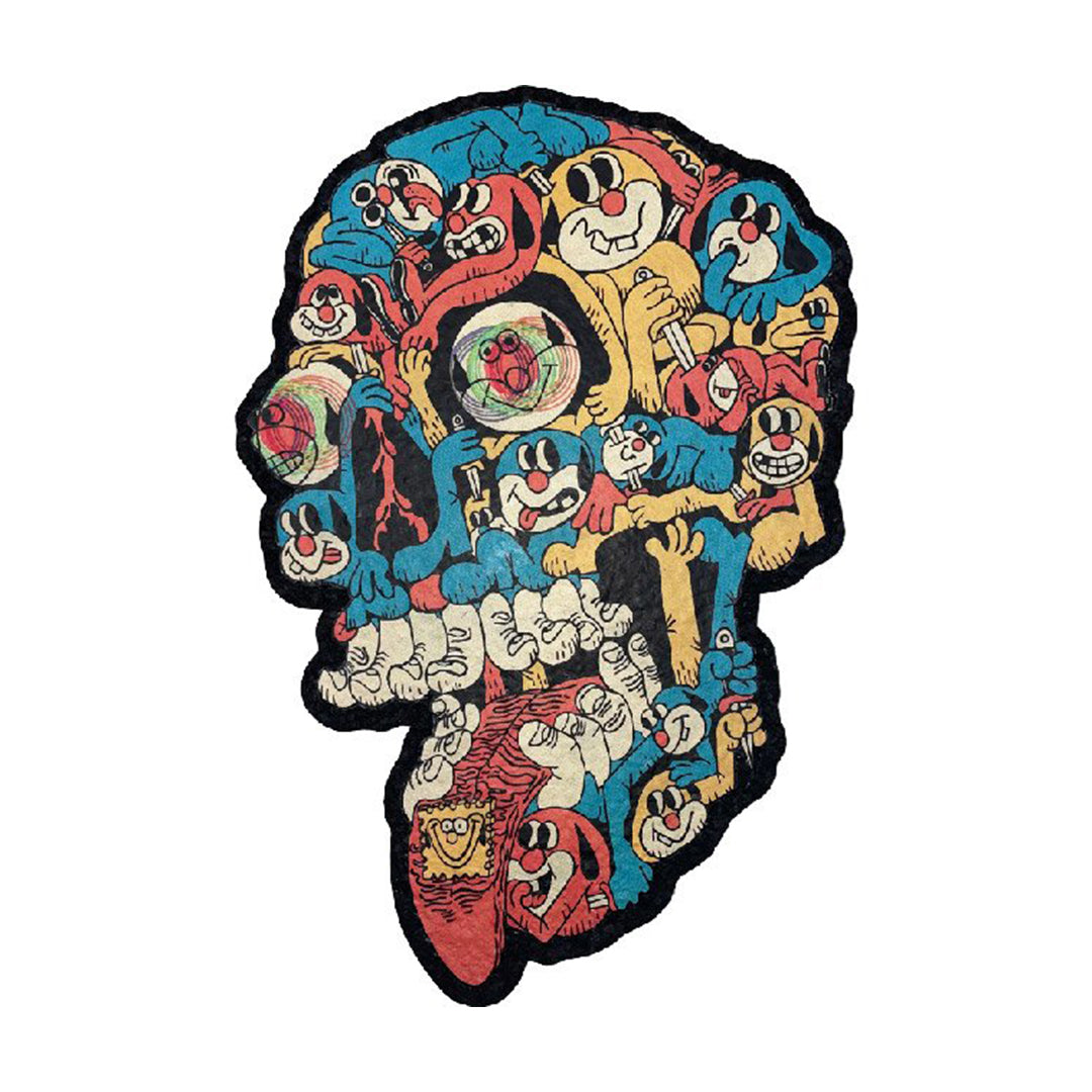 East Coasters 10" Dab Mat with Acid Boy design, colorful, durable, perfect for dab rig setup