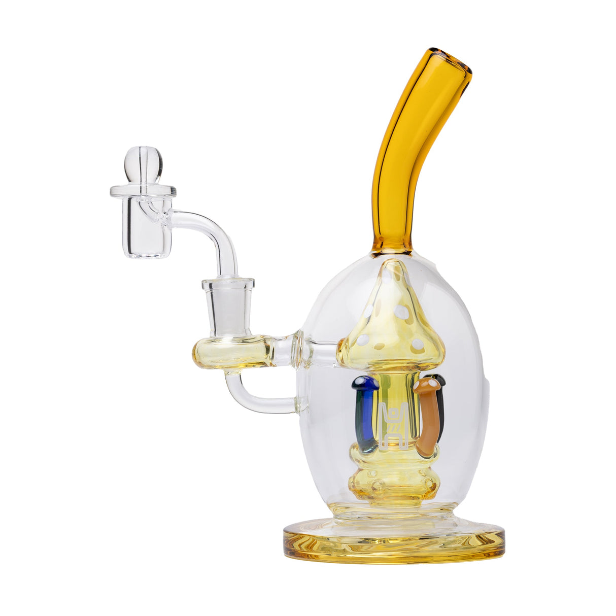 Human Grade Mushroom Globe Glass Rig