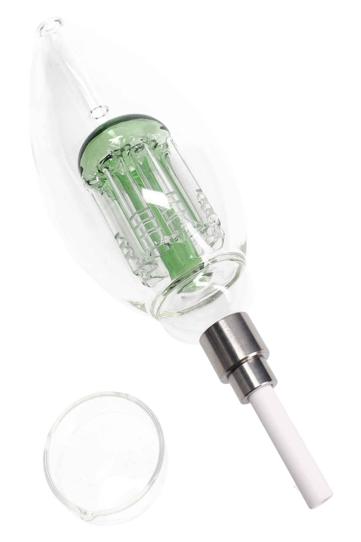 8″ Light Bulb Dab Straw Kit – Tree Perc - Assorted Colors