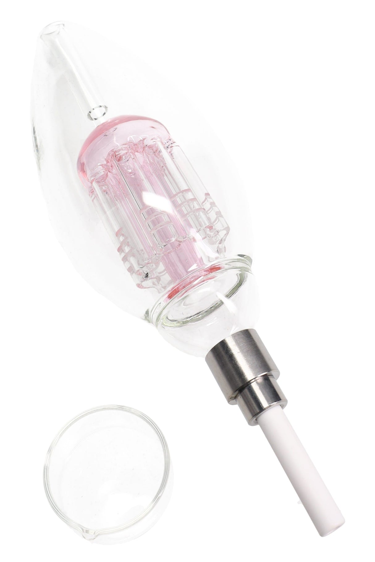 8″ Light Bulb Dab Straw Kit – Tree Perc - Assorted Colors