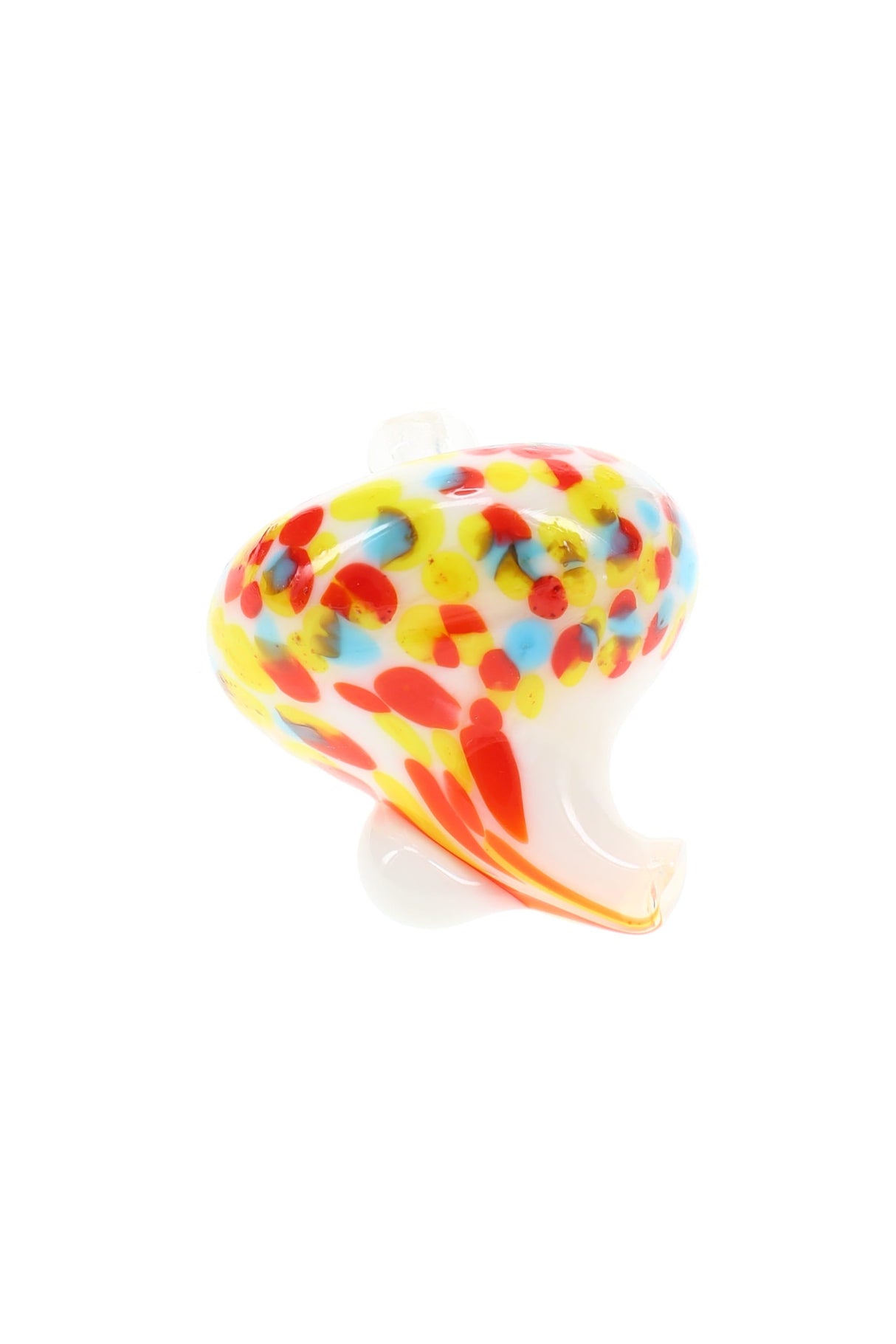 Frit Glass Carb Cap “Confetti Swirl” – Directional Spout – Assorted Colors