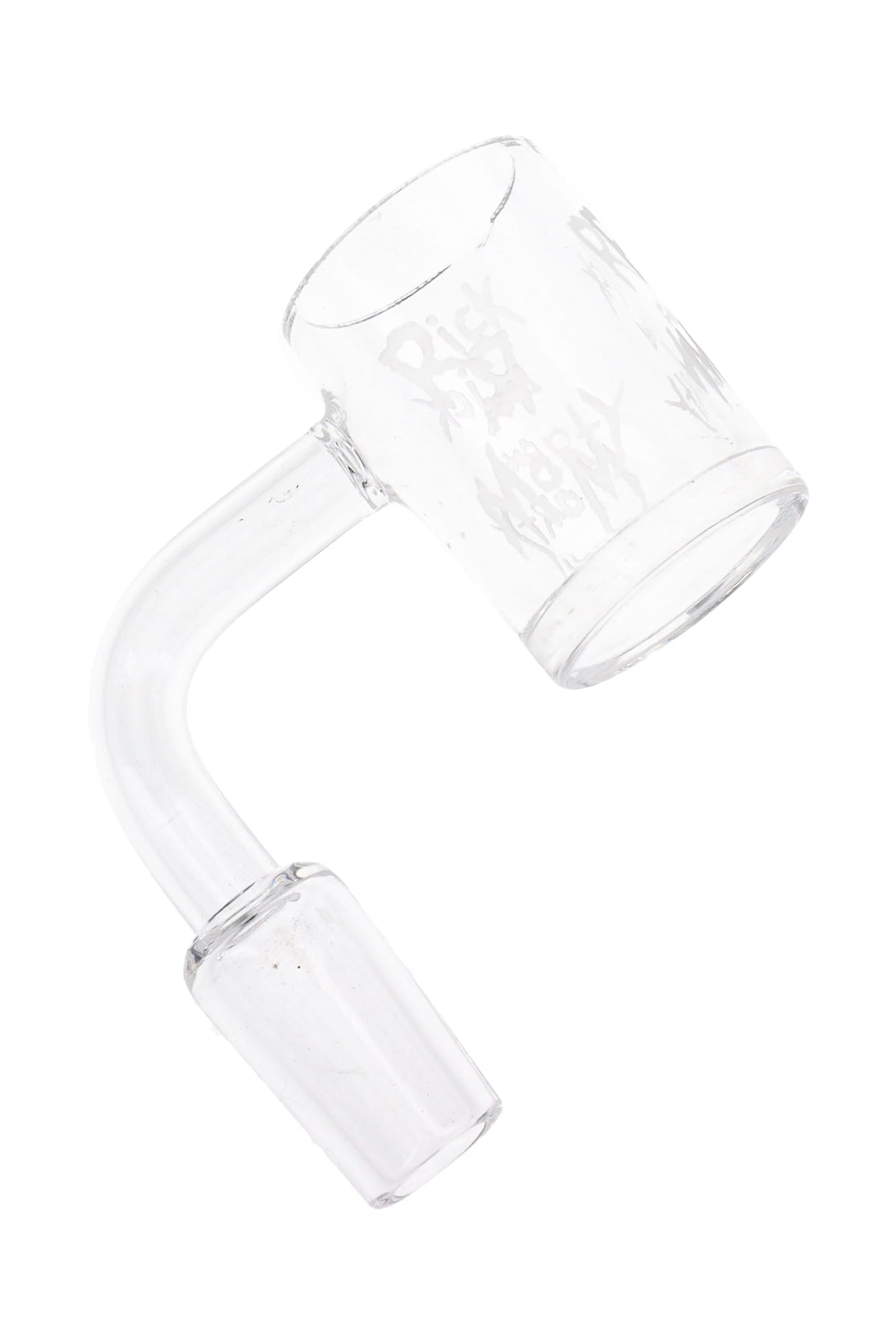 Quartz 14.5 mm Male Flat-Top Banger – Frosted Design