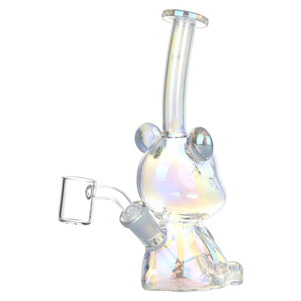Bear-ly Coherent Glass Dab Rig | 7" | 14mm F | Colors Vary