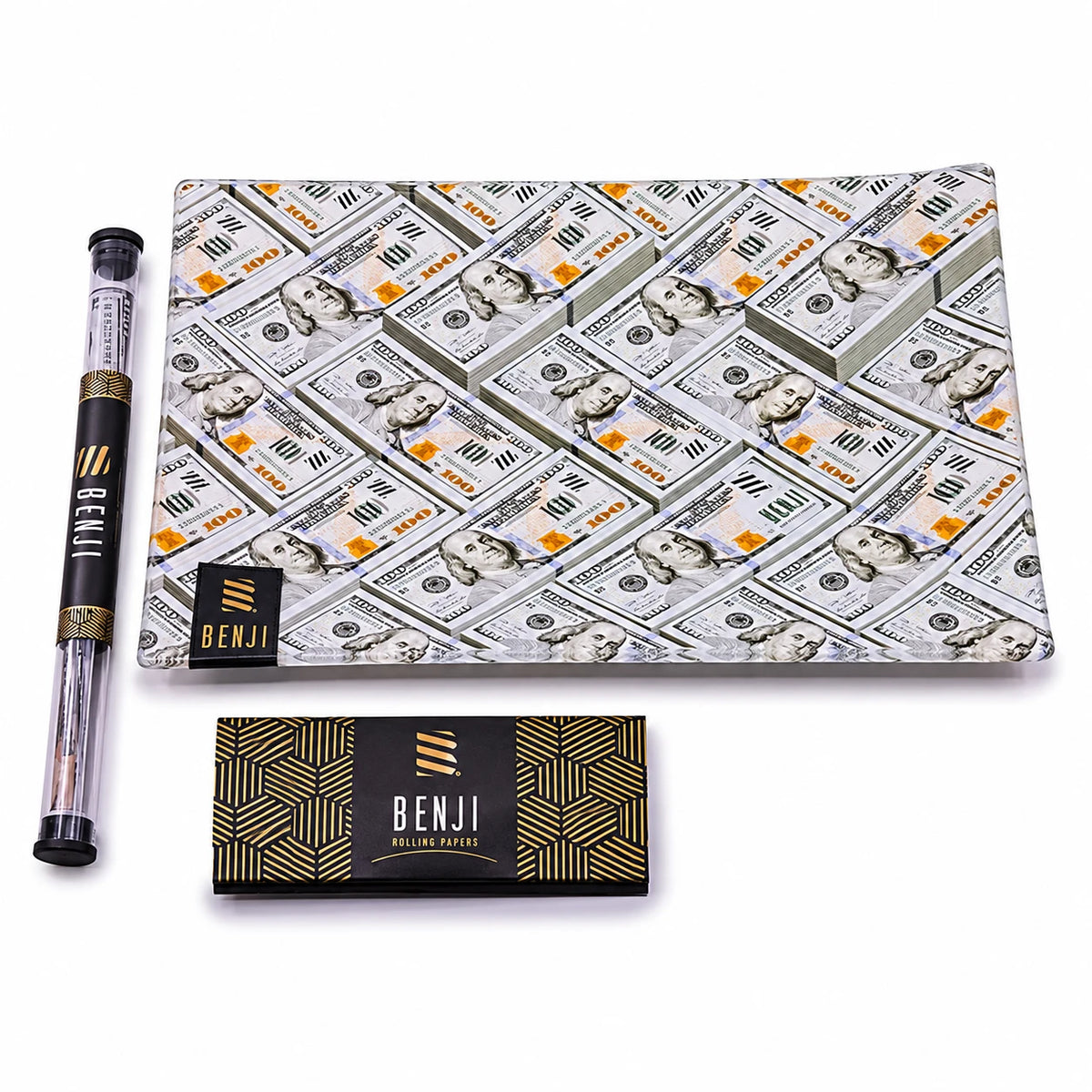 Benji Shatter-Resistant Glass Tray Kit 100 Bills