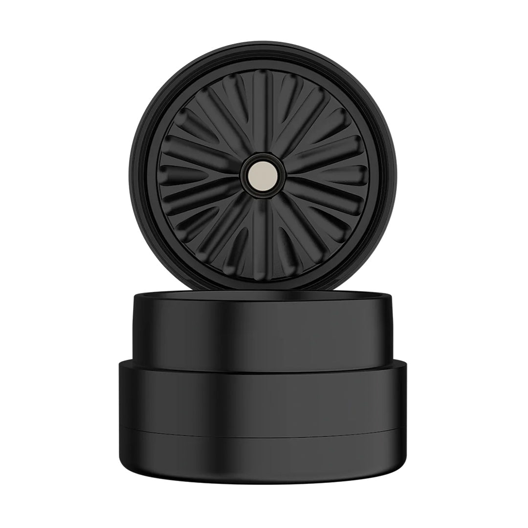 Flower Mill Summer Next Gen Grinder Bundle in black with milling technology, front view