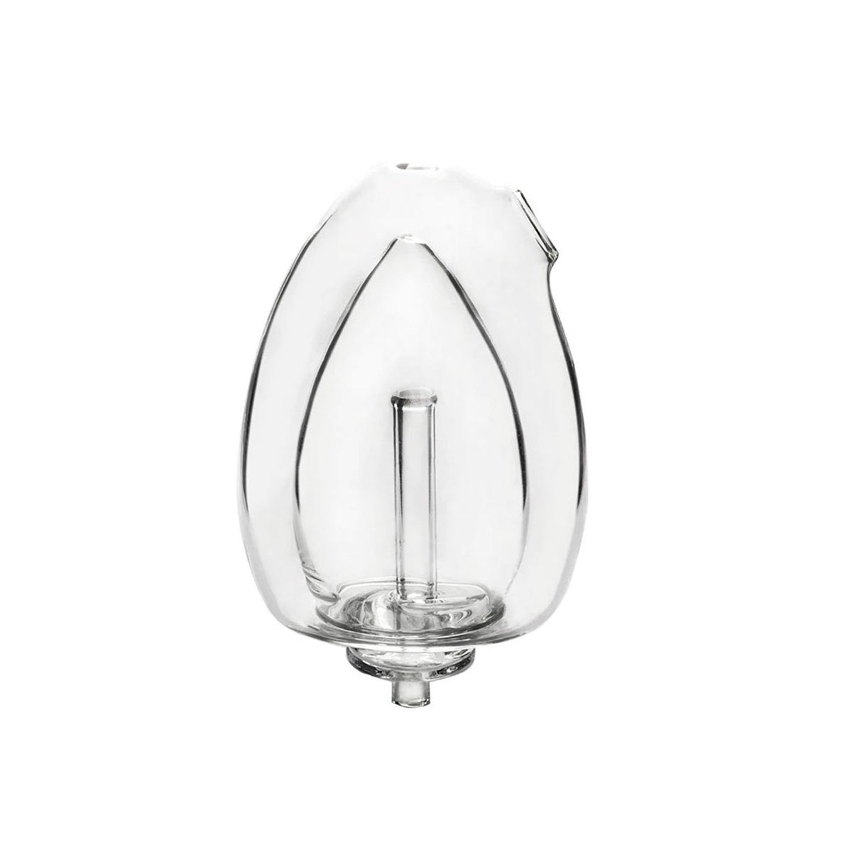 Dr Dabber Boost Evo Egg Glass Attachment, Borosilicate, Front View on White Background