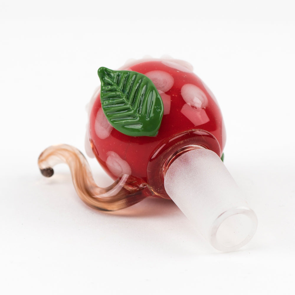 Empire Glassworks Fire Plant Bowl Piece - Borosilicate Glass with Leaf Detail
