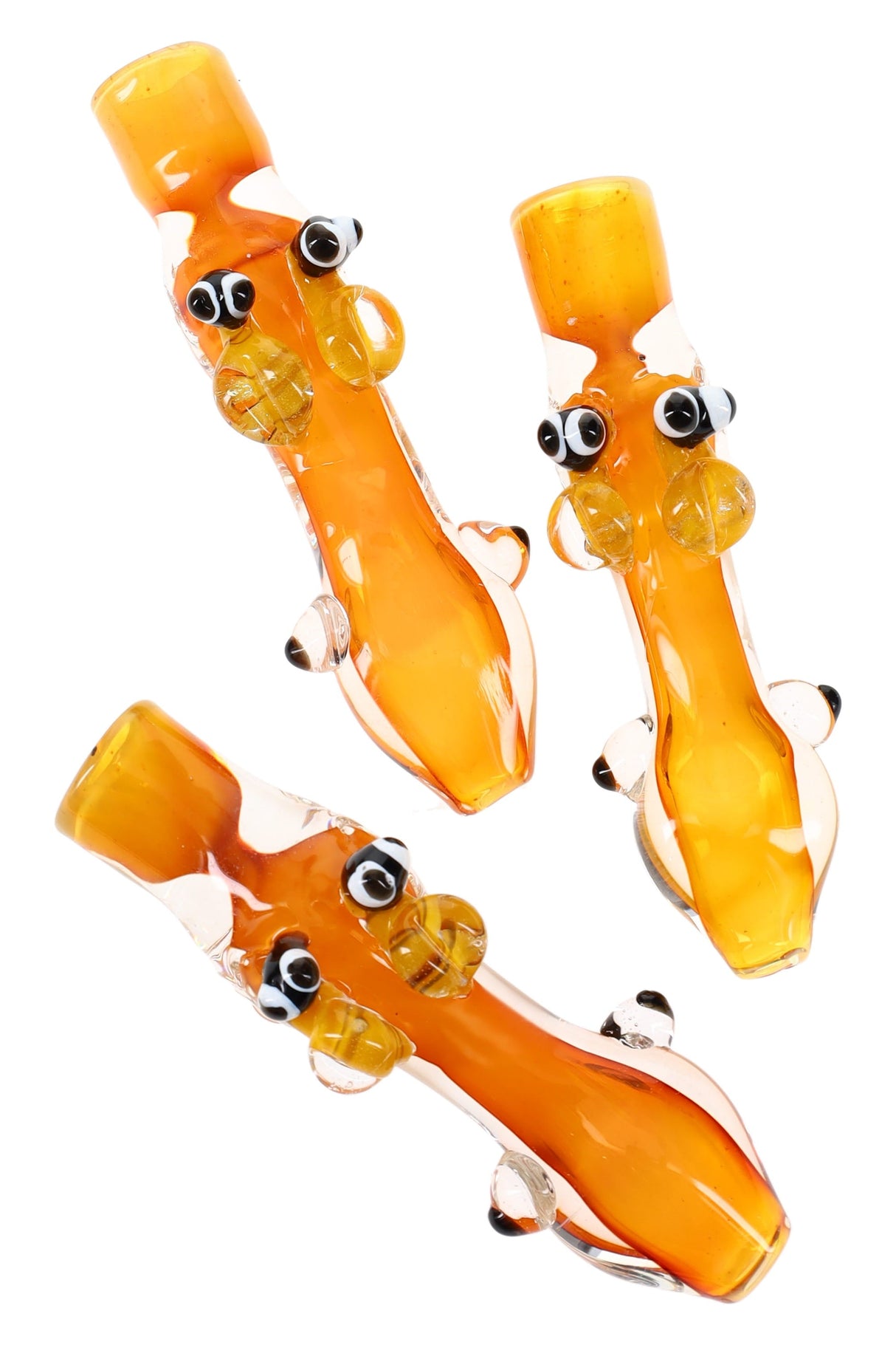 4″ Gold-Fumed Bee Glass Chillum