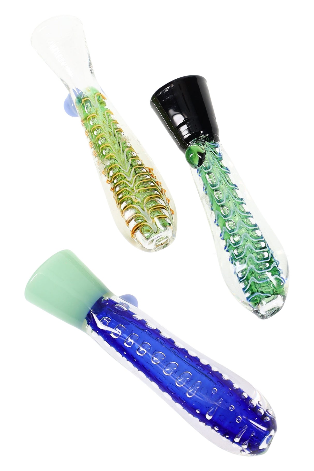Bubble-Net Glass Chillum - 3.5" - Assorted Colors