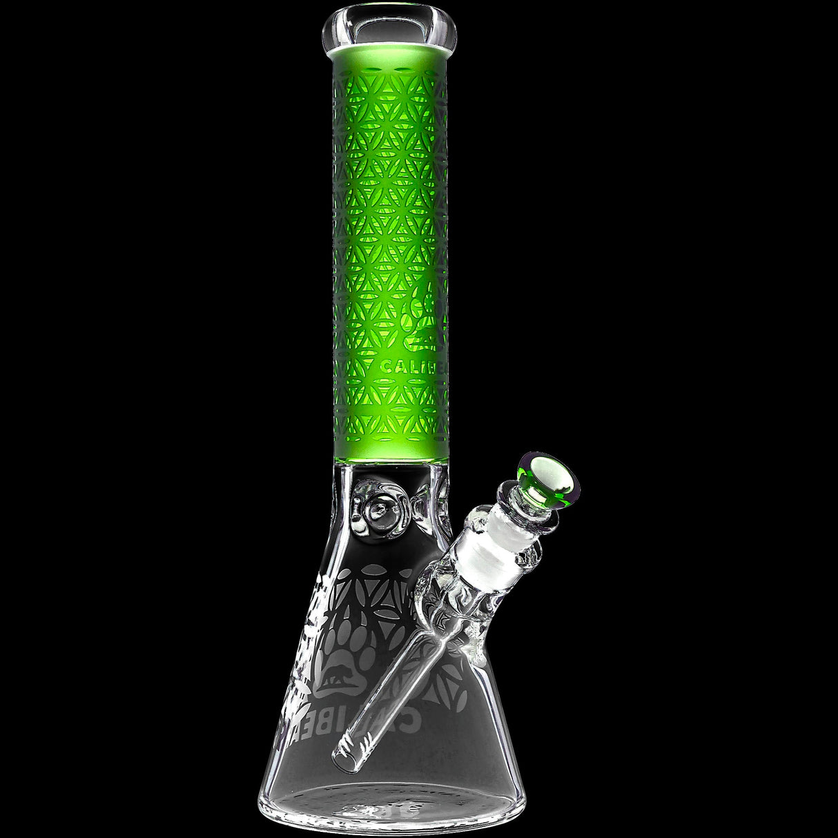 Calibear Sandblasted Seed of Life Beaker Bong
