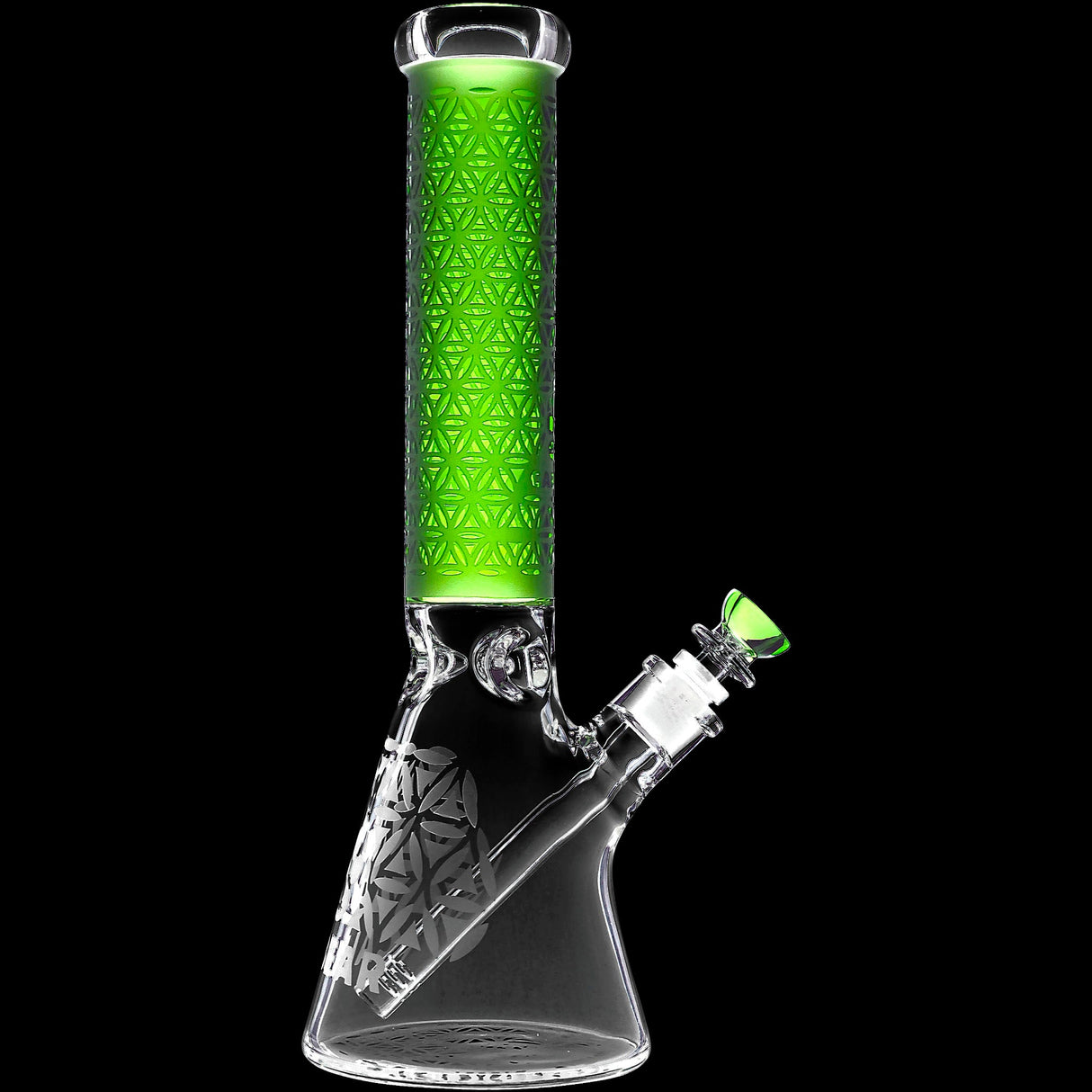 Calibear Sandblasted Seed of Life Beaker Bong