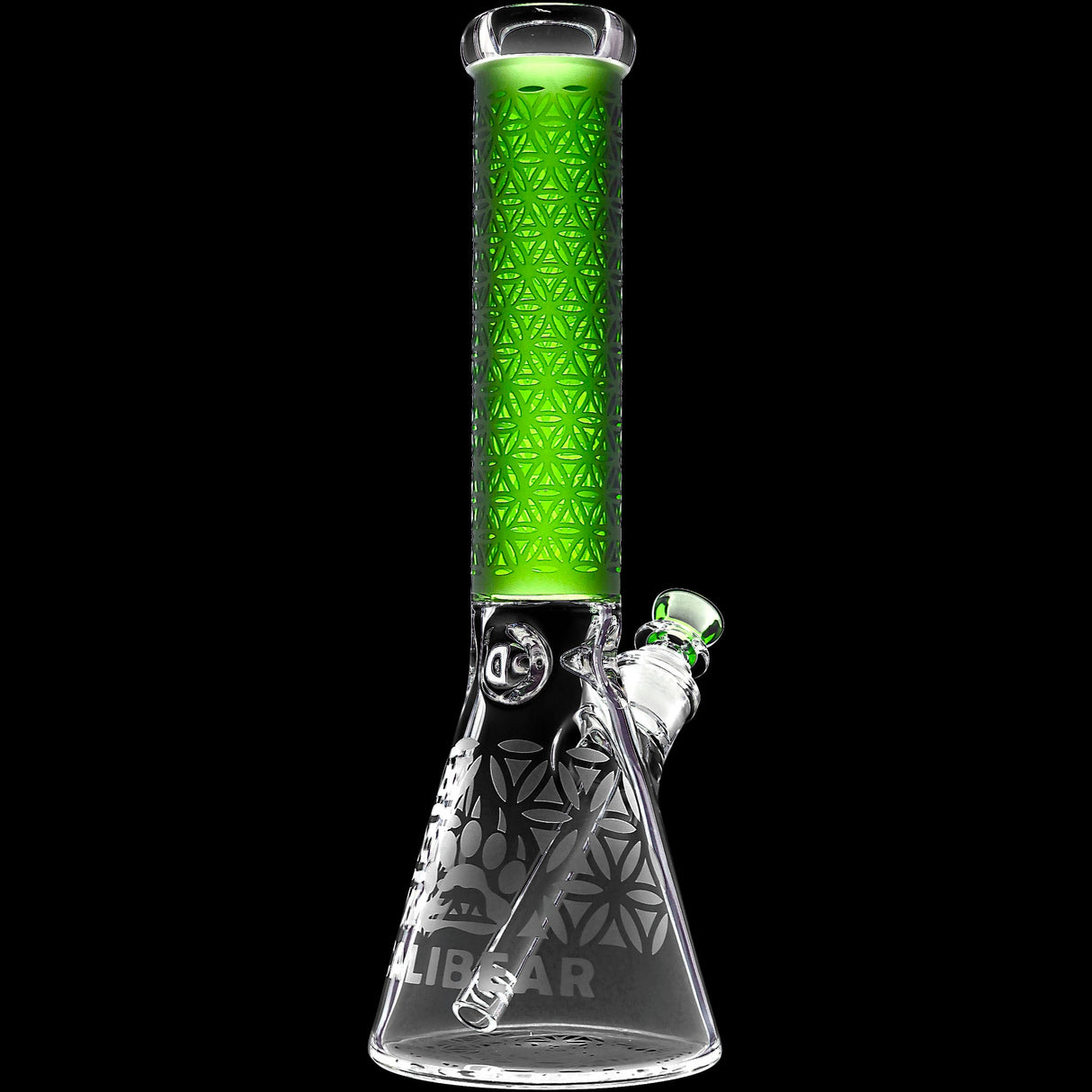 Calibear Sandblasted Seed of Life Beaker Bong