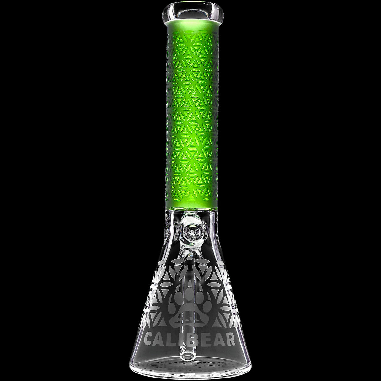 Calibear Sandblasted Seed of Life Beaker Bong