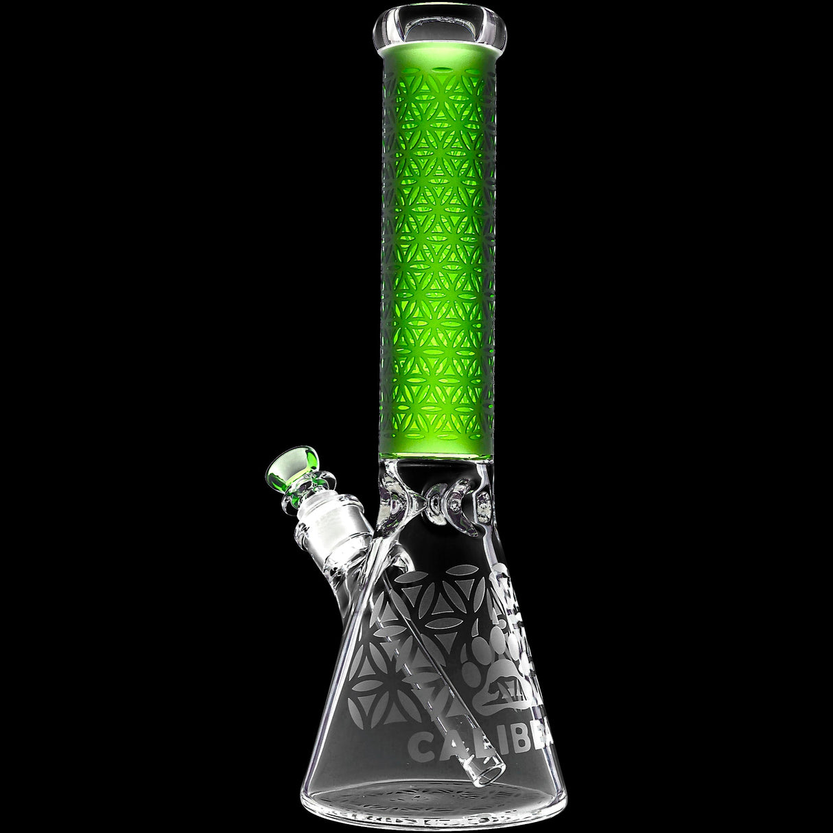 Calibear Sandblasted Seed of Life Beaker Bong