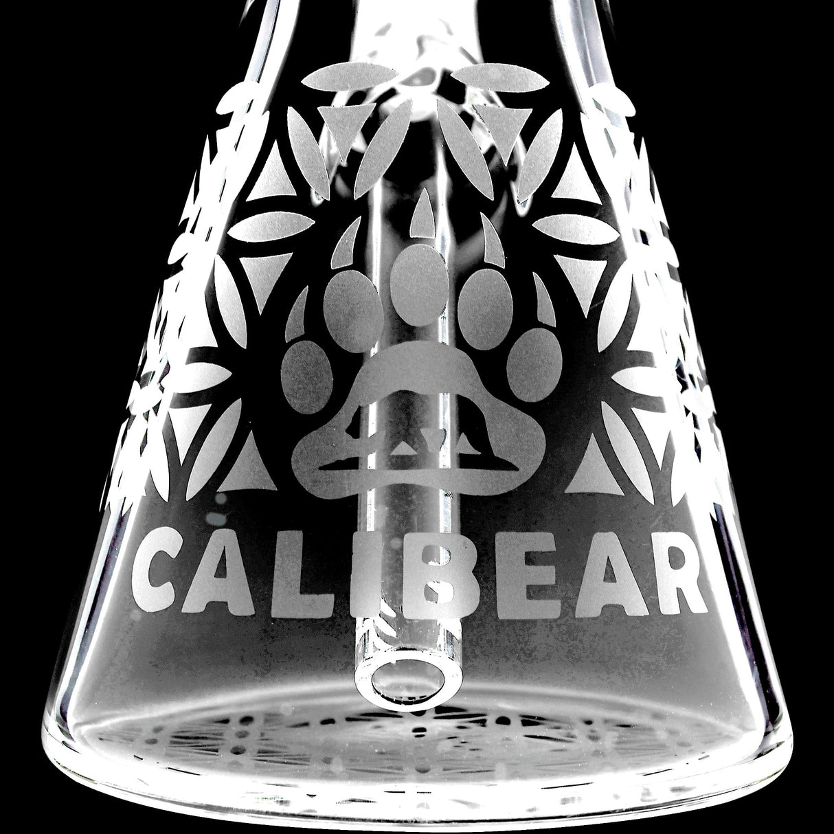 Calibear Sandblasted Seed of Life Beaker Bong