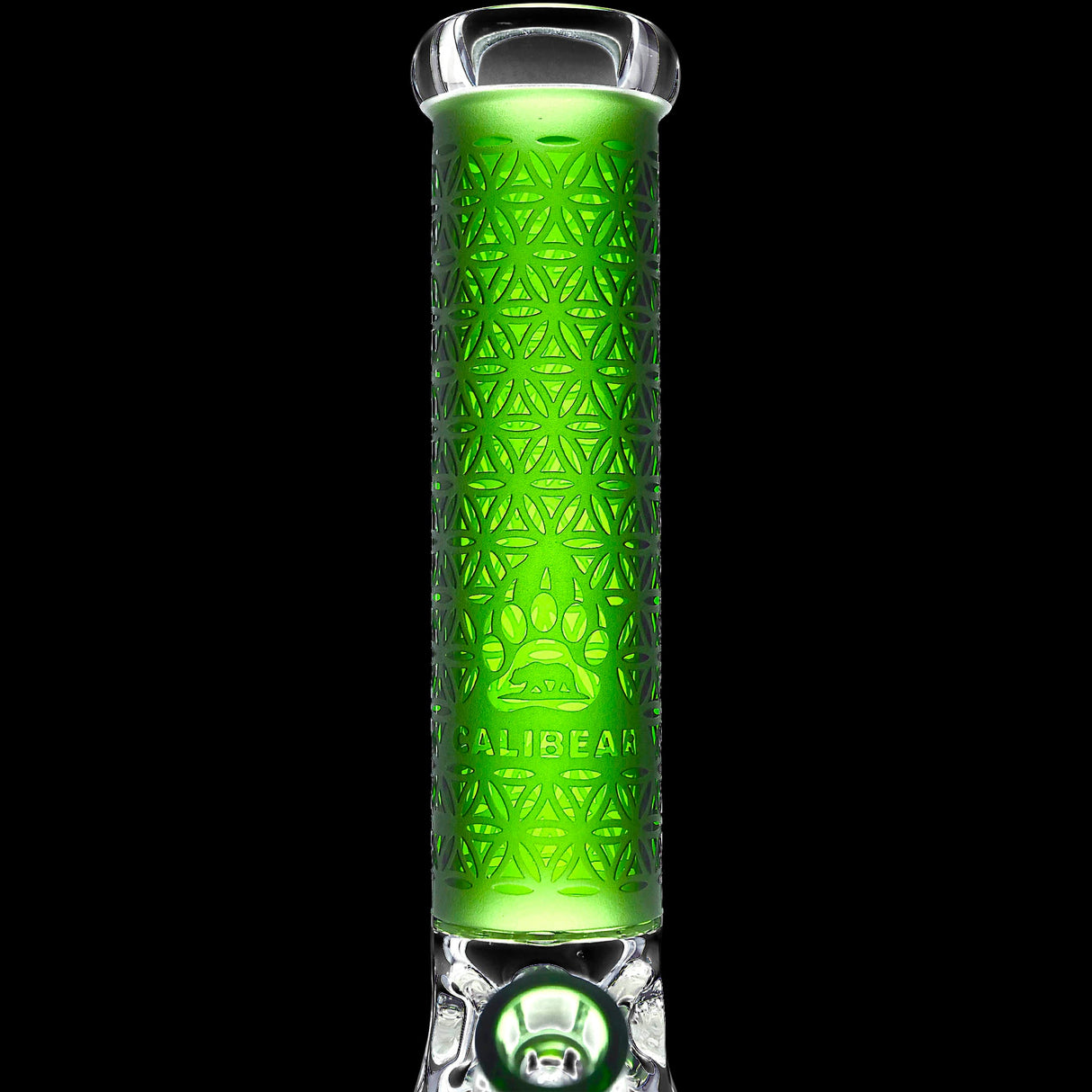 Calibear Sandblasted Seed of Life Beaker Bong