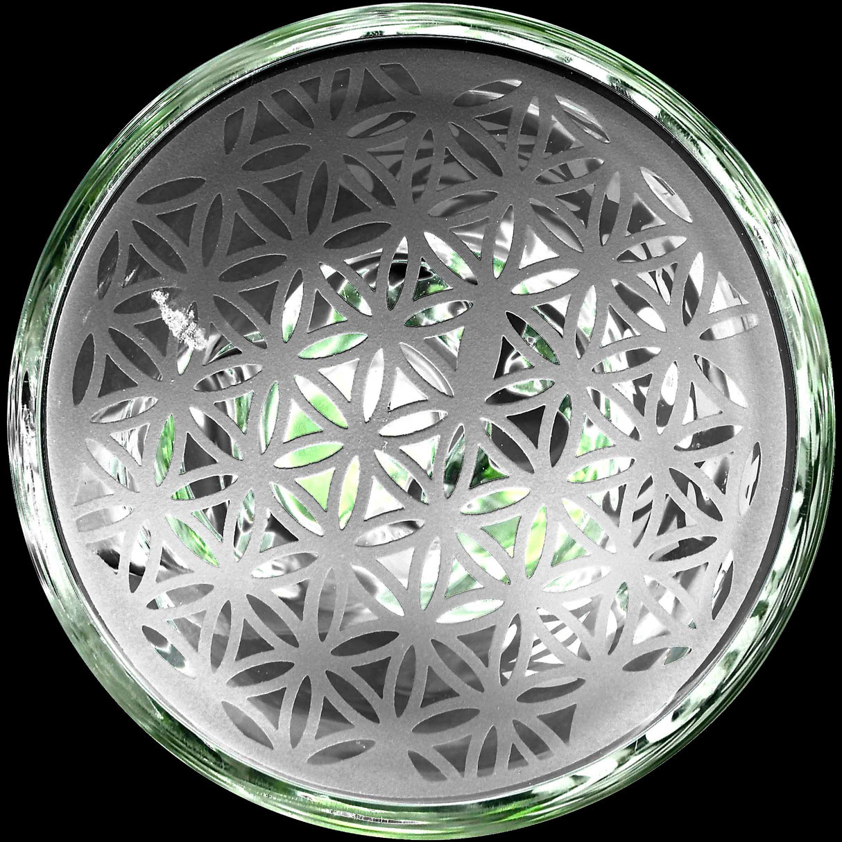 Calibear Sandblasted Seed of Life Beaker Bong