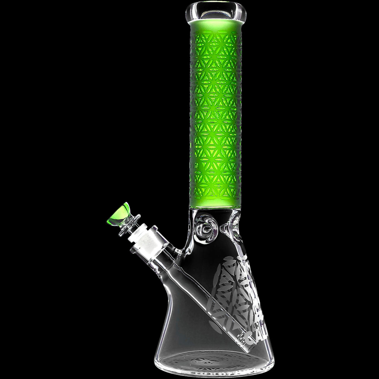 Calibear Sandblasted Seed of Life Beaker Bong