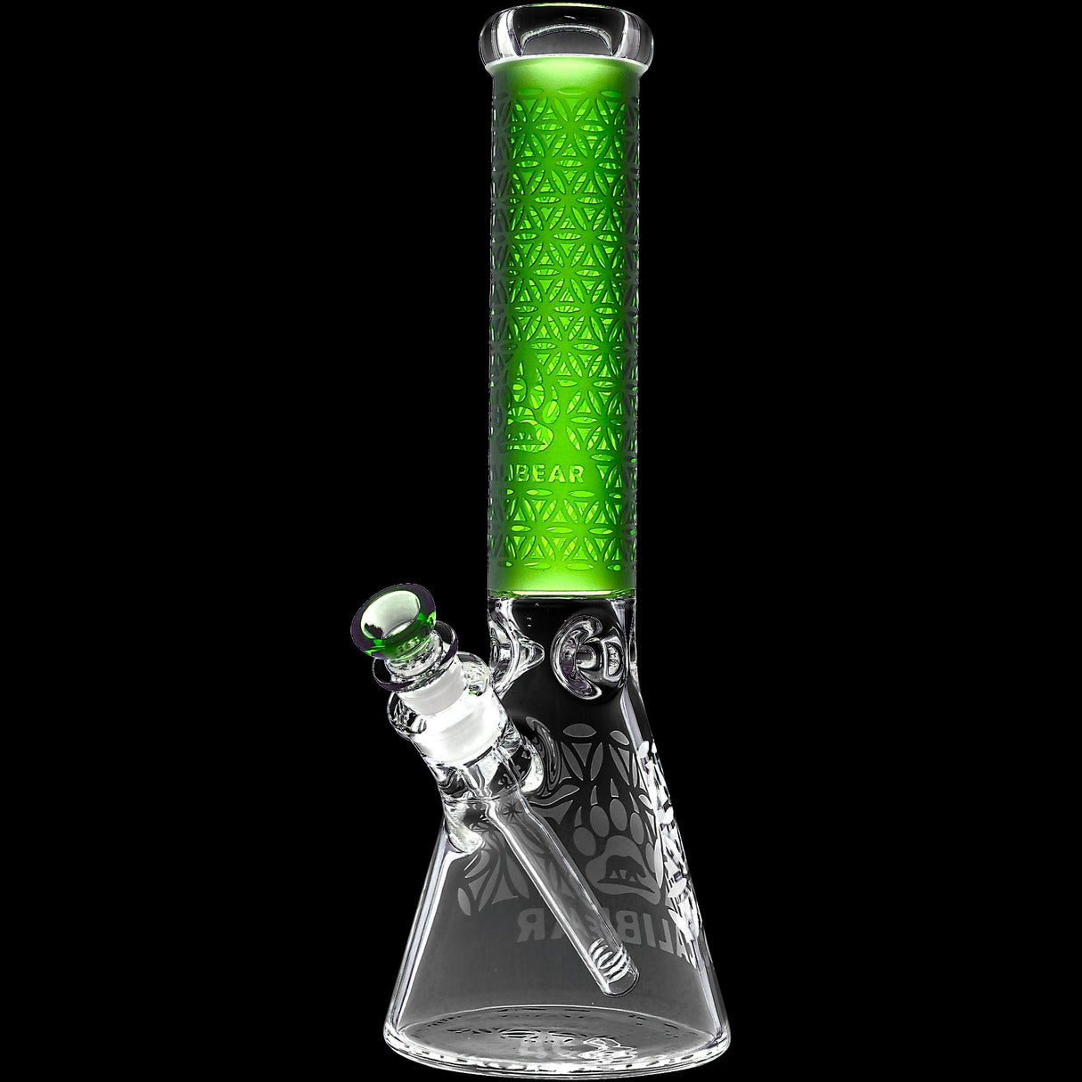 Calibear Sandblasted Seed of Life Beaker Bong