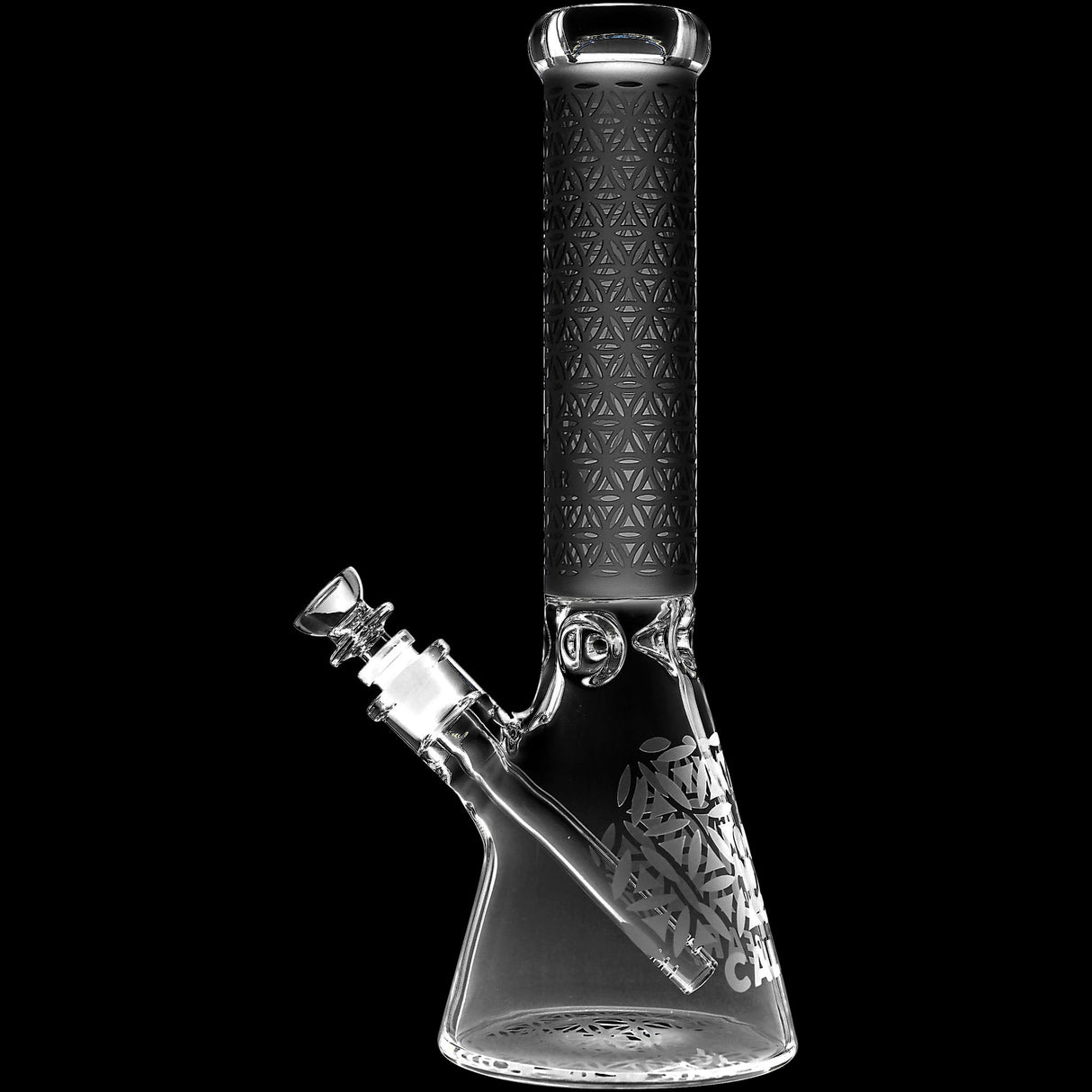 Calibear Sandblasted Seed of Life Beaker Bong