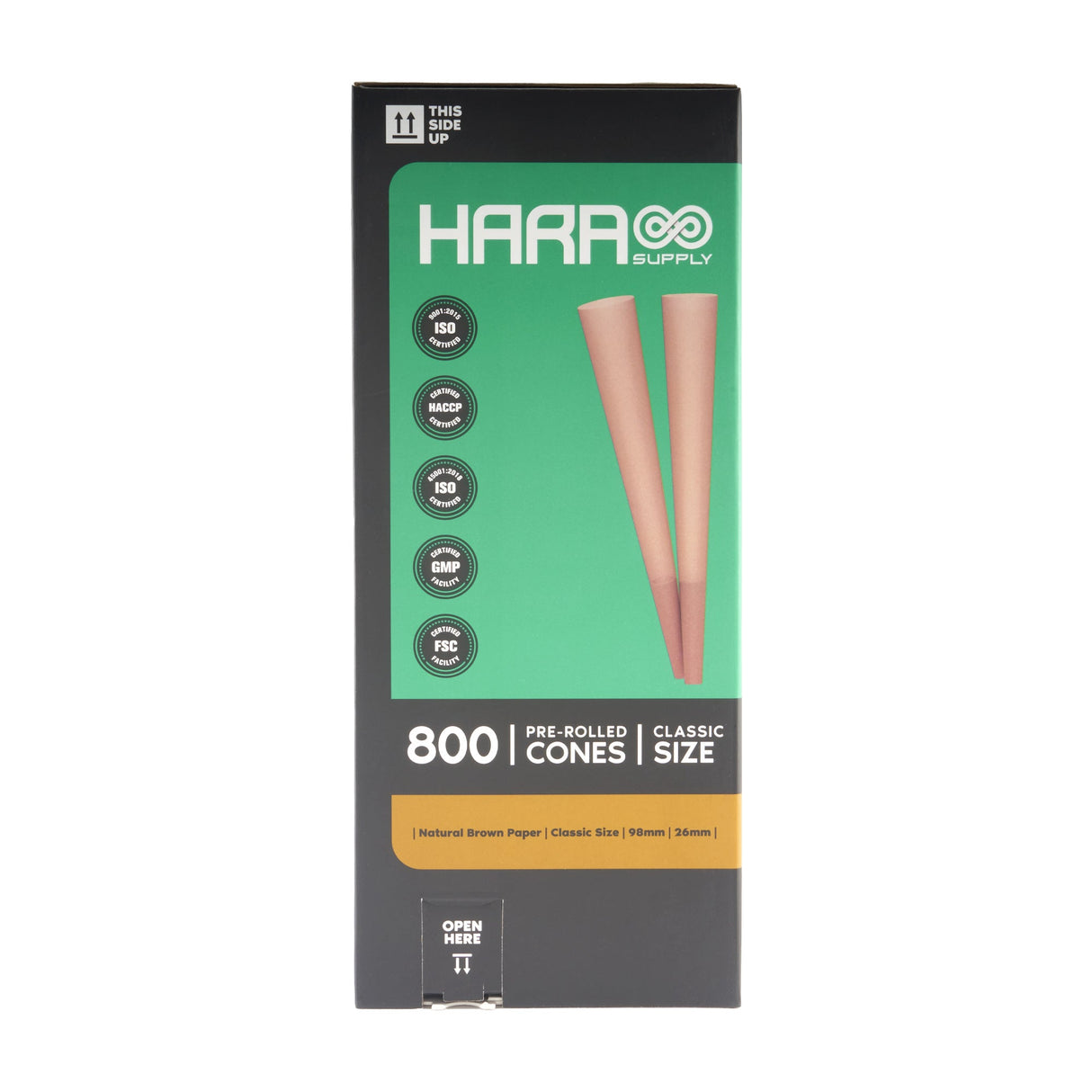 Hara Supply Paper Cones - 98mm - 800pc