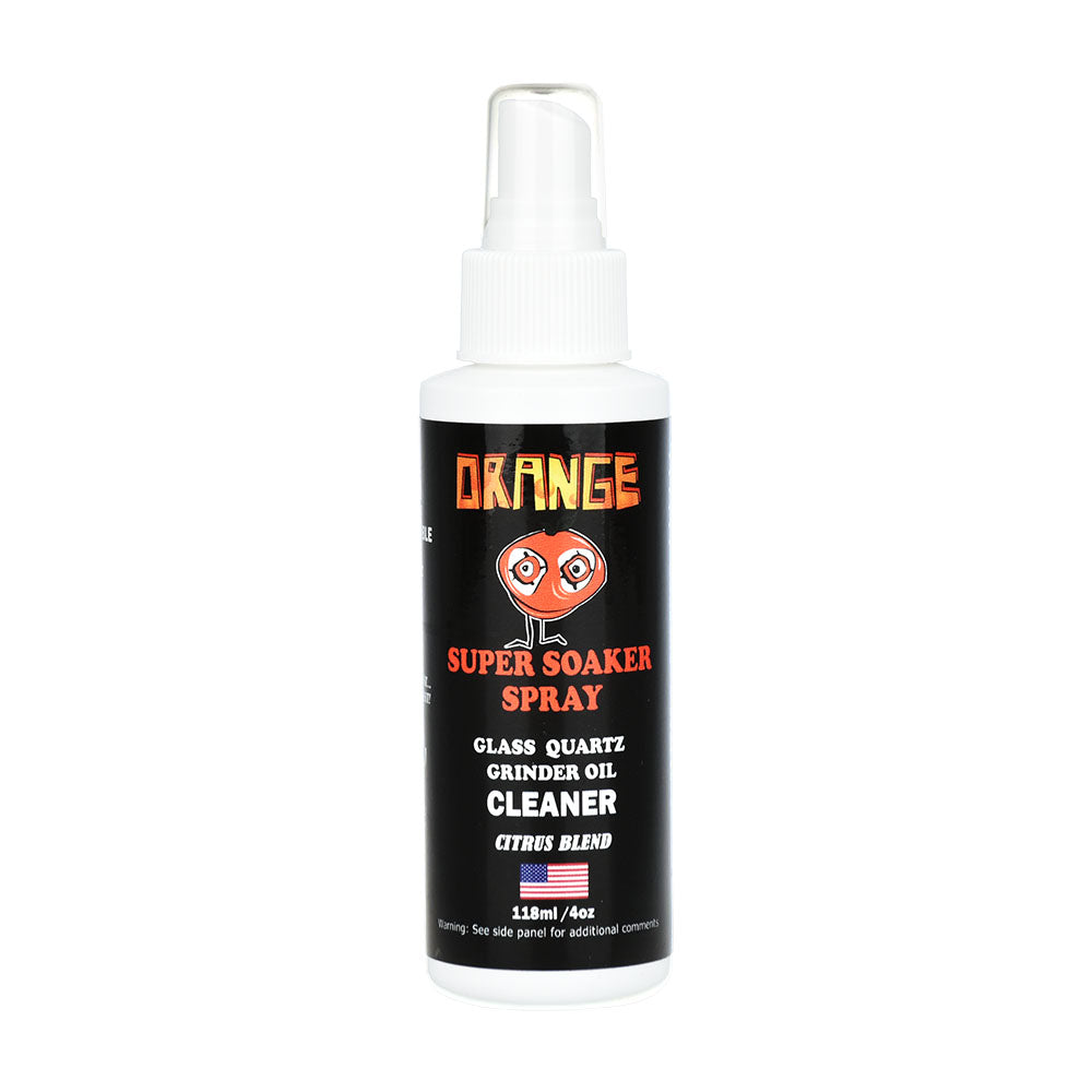 Orange Chronic Super Soaker Spray Cleaner 4oz bottle front view on white background