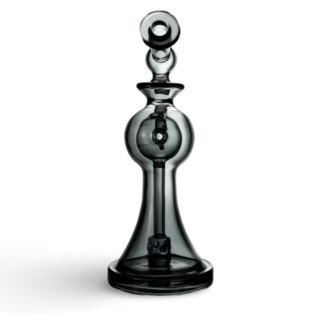 Charcoal Apollo Mini Rig by MJ Arsenal - 90 Degree Joint - Front View on White Background