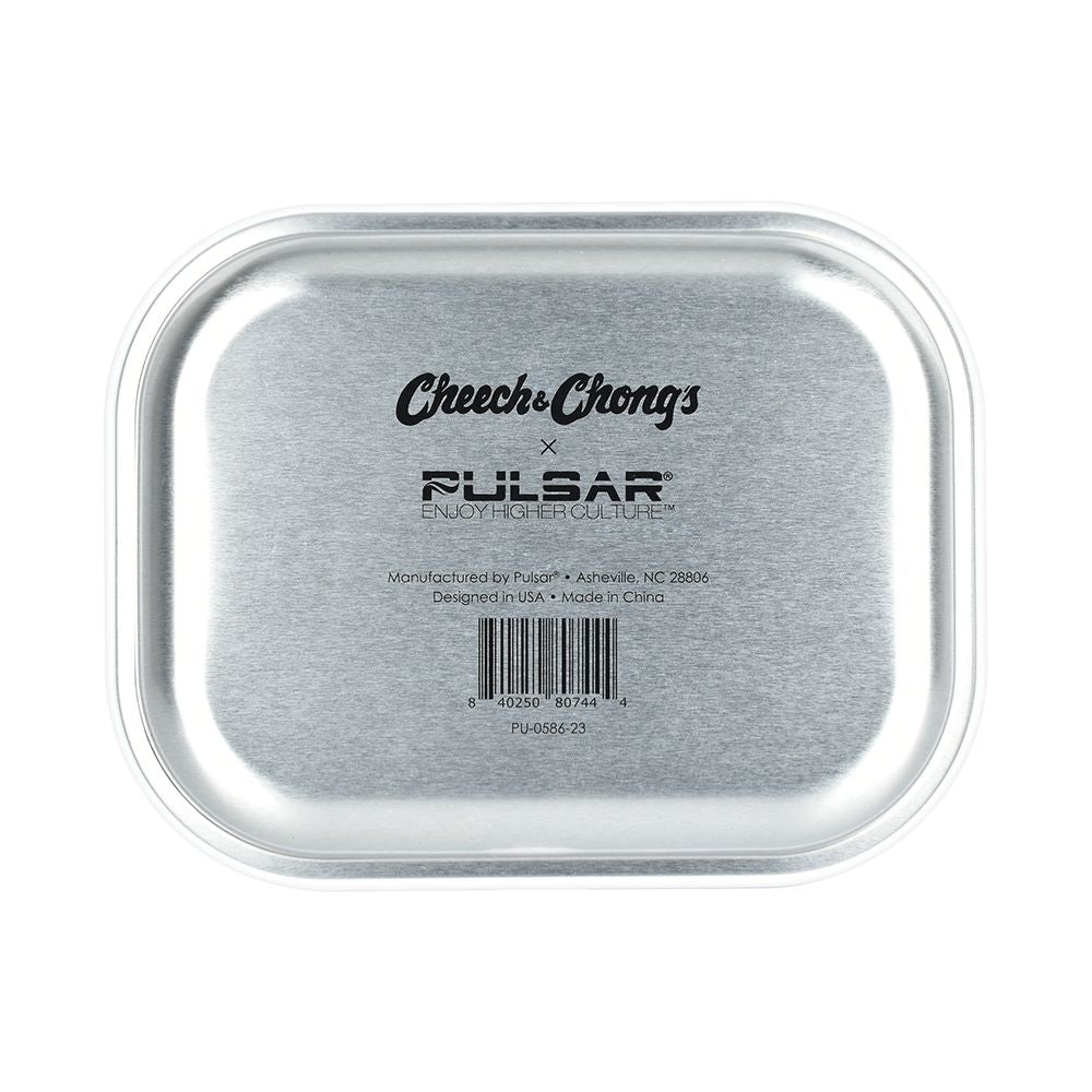 Cheech & Chong's™ x Pulsar Mini Metal Rolling Tray | Love Machine | 7"x5.5"