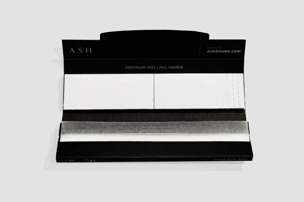 Ash King Classic Rolling Papers, Organic Rice Material, Front View on White Background