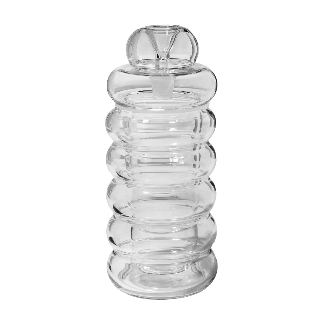 NWTN Home Bolla borosilicate glass gravity bong with bubble-inspired Memphis design