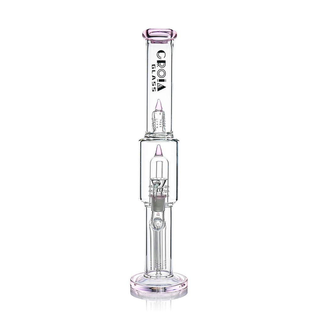 16" Triple Rocket-Perc Scientific Glass Bong | Croia Glass
